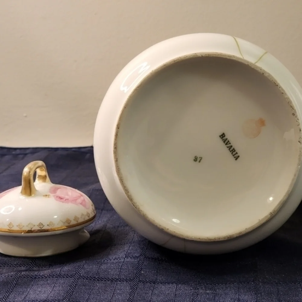 Bavaria LDBC China Tea Pot Pink‎ Roses Gold Gilt